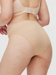 LUVLETTE 3条装中腰无缝基本款女士内裤套装 - 全裸色