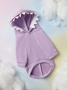 PETSIN 1 pieza Capucha con disfraz de tiburón para mascotas en color morado, mantiene a las mascotas abrigadas, para gatos y perros