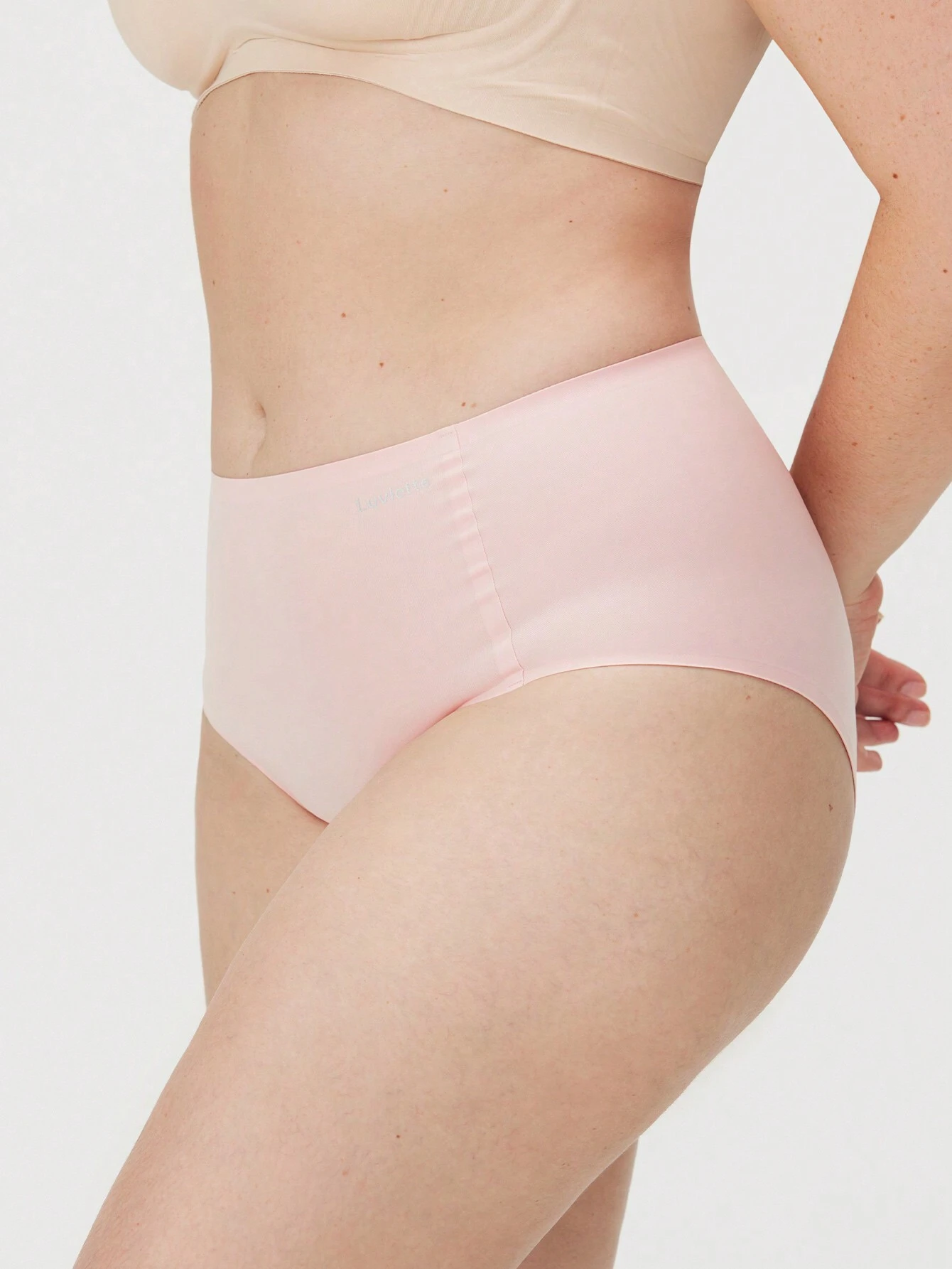 3-Pack High Waist Basics No-Show Briefs Women Underwear Panties Set