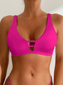 Swim Basics Ladies' Solid Color Simple Daily Wear Top Summer