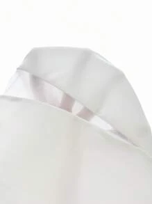 Slaydiva Summer Beach Plus Contrast Mesh One Piece Swimsuit - White - View 6