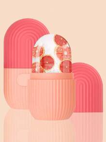 1 Pc Beauty Ice Roller For Face ,Silicone Ice Face Roller, Ice Roller For Face, Eye And Neck, Ice Roller Skin Care, Ice Holder For Face, Reusable Silicone Ice Mold For Face-Without Dried Flowers - Multicolor - View 9