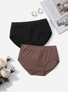 Women's Waist Cinchers & Shapewear 2pcs Set, Including Triangle Panties And Hip Pads