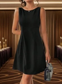 Chiquease Bodycon Sleeveless Dress With Waist Belt