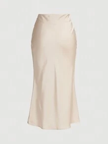 Firerie Của phụ nữ Xa ten Quần bó Váy bút chì , Linh hoạt Và Đúng mốt - Màu be - Xem 2