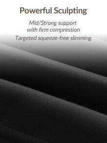 SHAPORA Shaping Waist Trainer Shapewear Body Shaper With Adjustable 3-Level Closure -Tummy Waist Control - Black - View 10