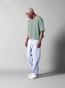 SUMWON 短款条纹短袖 T 恤 - 彩色 - 查看 4