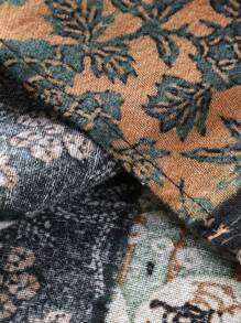 Manfinity RSRT Men's Summer Floral Printed Casual Short Sleeve Shirt