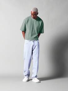 SUMWON 短款条纹短袖 T 恤 - 彩色 - 查看 3