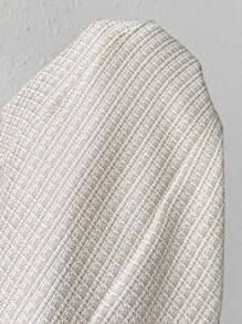 Chiquease 女式無袖羊毛背心西裝外套 - 杏色 - 查看 7