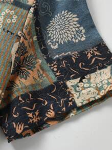 Manfinity RSRT Men's Summer Floral Printed Casual Short Sleeve Shirt