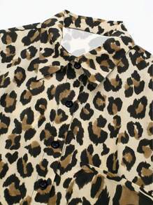 Chiquease Women's Leopard Print Simple Everyday Long Sleeve Jacket - Multicolor - View 3