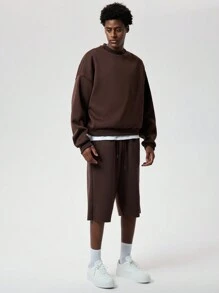 Forever 21 Áo nỉ oversize cực chất màu nâu/thu/đông - màu nâu - Xem 1