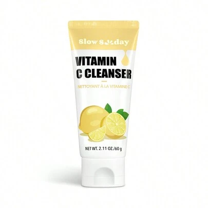 SlowSunday Vitamin C Cleanser, Gentle Cleansing, Moisturizing, Skin Care, Ideal For Party, Refreshing, Suitable For Summer