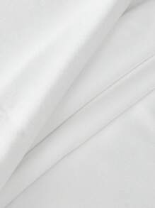 Manfinity NXTstreet Herren bedrucktes Set aus locker sitzendem Rundhals-Kurzarm-T-Shirt mit englischem Muster, geeignet für den Sommer - Weiss - Übersicht 11