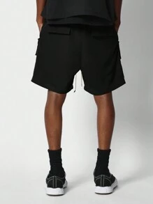 SUMWON Nylon Cargo Short - Black - View 4