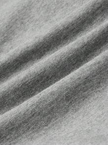 SHEIN MOD Women's Grey 2 In 1 T-Shirt, Bow Knot Top, Knitted Autumn Top,Black Top,Fall Tops,Long Sleeve Top,Back To School Clothes