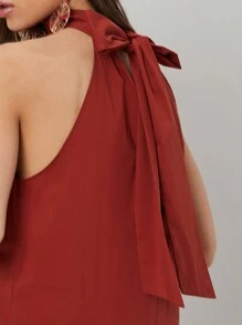 MOTF PREMIUM TIE BACK TOP - Burgundy - View 5