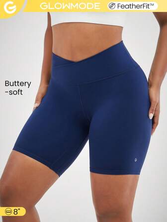 شورت ركوب الدراجات النارية 8 بوصة متقاطع تنفس ركوب الدراجات جري نادي رياضي تمارين FeatherFit™