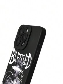 Eljasssss 艺术家深色石膏像配标语手机壳，节日 - 彩色 - 查看 4