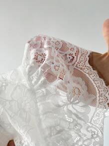 EgrlEra Sexy White Lace Simple Summer Mini Skirt - White - View 8