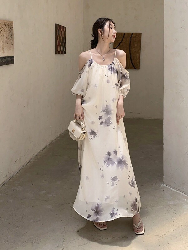 EastFlair Rochie de damă, simplă, de zi cu zi, în stil chinezesc Tie Dye