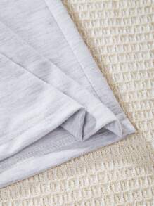 Pantalones casuales para niña preadolescente con letras impresas y bolsillos