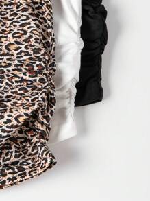 Chiquease 女士無肩帶褶皺修身簡約上衣，休閒度假風格