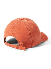 Bat Sada Artist Sports Casual Outdoor Letter Printed Baseball Cap, Holiday - Coral Orange - View 4