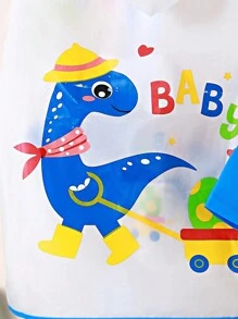 Kids' Cute Dinosaur Printed Outdoor Hiking Waterproof Raincoat