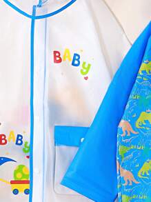 Kids' Cute Dinosaur Printed Outdoor Hiking Waterproof Raincoat