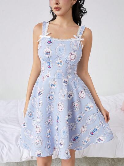 Kawaii Women's Alice In Wonderland Cosplay Dress For Halloween