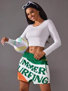 VARSITIE Sports Summer Surfing Basic Prints & Pockets With SUMMER SHORTS - Multicolor - View 3