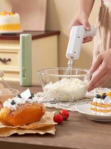 Wireless Electric Egg Beater, Small Household Blender, Whisk For Cream And Eggs, Bakery Mixer For Frothing, Manual - Multicolor - View 2