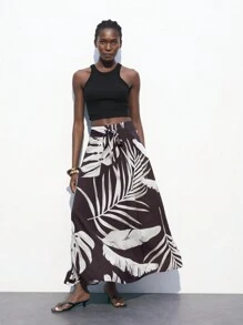 Maija 女式印花剪影A字裙