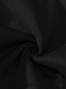 Manfinity Dauomo Men's Long Sleeve Hooded Sweatshirt With Moon Print And Drawstring, Daily Casual Wear - Black - View 4