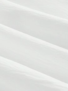 SHEIN MOD White Asymmetrical Pleated Long Sleeve Dress, Gorgeous And Romantic, Women,Brunch Women Outfit,Sun Dress,Tea Party Dress,White Graduation Dress