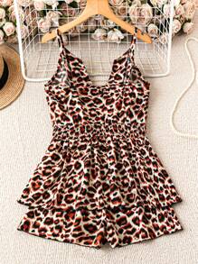 Chiquease Women's Floral Print V-Neck Resort Style Spaghetti Strap Jumpsuit - Multicolor - View 4