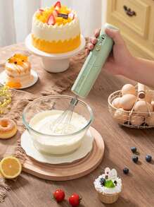 Wireless Electric Egg Beater, Small Household Blender, Whisk For Cream And Eggs, Bakery Mixer For Frothing, Manual - Multicolor - View 3