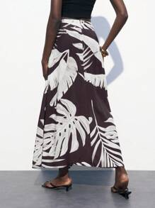 Maija 女式印花剪影A字裙