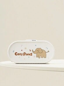 Cozy Pixies Baby Bottle Feeding Accessories Portable Elephant Bottle Brush Set - Khaki - View 4