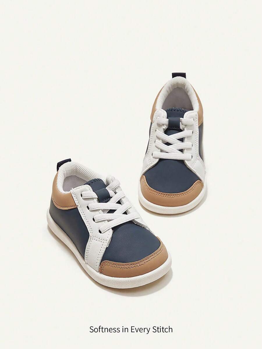 Cozy Pixies Zapatillas deportivas casuales unisex para niños con bloque de color, de moda y cómodas para todas las estaciones