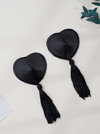 AltCore Heart Rhinestone Decorative Nipple Cover