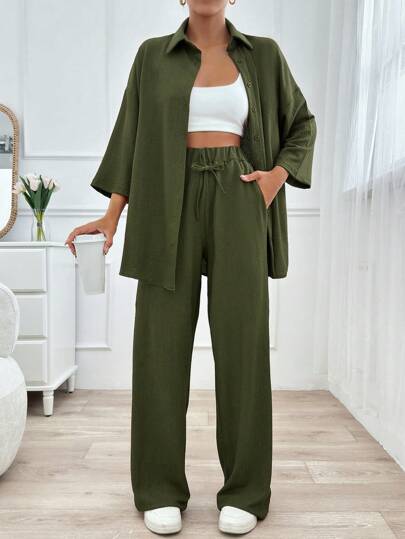 EURMUSE Two Pieces Pant And Top