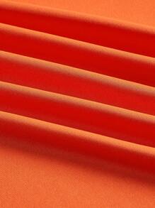 SHEIN X KeniaOs SHEIN ICON Vestido halter sin espalda con lazo recortado