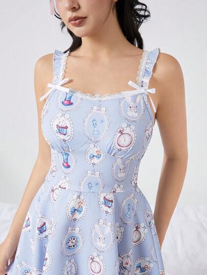 Kawaii Women's Alice In Wonderland Cosplay Dress For Halloween