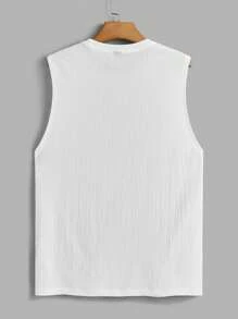 Manfinity VCAY 4pcs/Set Men's Knitted Integrated Casual Tank Tops, Suitable For Summer - Multicolor - View 2