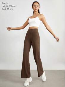 GLOWMODE 29" FeatherFit™ Ease Into It Wide Leg Ultra High-Waist Leggings With Pocket Fall