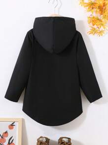 SHEIN 年輕男孩適用休閒寬鬆長款編制外套