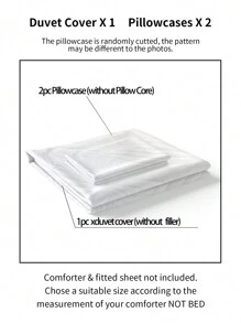 Bộ bìa duvet chần gòn trơn không có chất độn - trắng - Xem 6